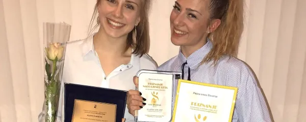 Nika Brložnik (levo) s svojo trenerko Renato Alobegović