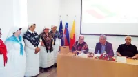 Kako bodo oživili prvomajsko prireditev, so nedavno v pomniku 
na Cerju predstavili (z leve) društvo Žbrinca s predsednico Eriko 
Ferfolja Vidič, župan Mauricij Humar in predsednik KS Opatje selo 
Mirjan Pahor.  