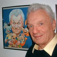 Miki Muster na svojem domu v Rožni dolini v Ljubljani leta 2005, 
pred 80. rojstnim dnevom 