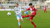 Leon Marinič (levo) je bil v Kidričevem med dejavnejšimi nogometaši Gorice. 