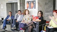  Vizije so predstavili (z leve) Andreja Koblar Perko, Miha Golob, Matjaž Šmalc, Sabina Volk Simčič, Maja Jerman  Bratec in Klavdija Kotar.