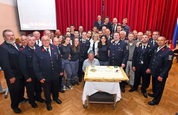 Prostovoljno gasilsko društvo Babiči ob  40-letnici delovanja lani v 
Marezigah.