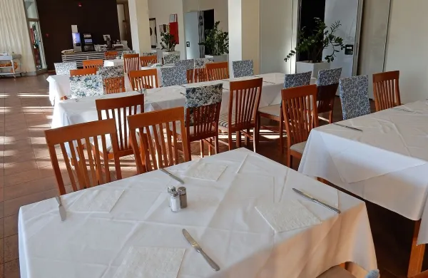 Kobilarna Lipica je od družbe Lipice turizem odkupila tudi nekaj 
čez 300 jedilniških stolov in skoraj sto miz  v restavraciji.  