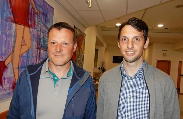 Damijan Cehner (levo) in Miha Kralj