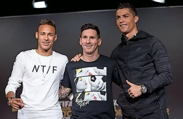 Neymar, Lionel Messi in Cristiano Ronaldo (z leve) bodo tako in drugače gotovo obeležili svetovno 
prvenstvo v Rusiji.