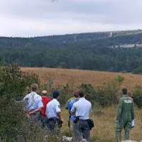 S policijskim helikopterjem so kraj dogodka posneli tudi iz 
zraka. 