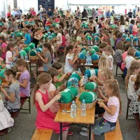 Mladi tekmovalci v klekljanju so se letos izkazali z visoko 
kakovostjo čipk.