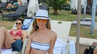 Julija Lutsenko iz Ukrajine:  “V Portorož smo prišli zaradi konference za tri dni. Zelo nam je všeč, obiskali smo tudi Piran.” 
