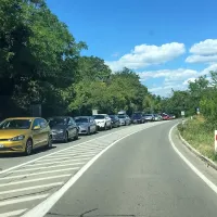 Stanje na cesti Koper-Šmarje ob 15.45.