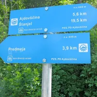 Slovensko turno kolesarsko pot označujejo prepoznavni smerokazi.