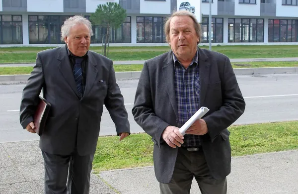 Sojenje Andreju Grahorju (levo) in Viljemu Orlu se je začelo leta
2014, pred dnevi pa končalo z oprostilno sodbo.