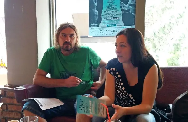 Letošnjo Sajeto sta pred dnevi v Novi Gorici predstavila direktor
festivala Janez Leban in soorganizatorka Sanja Popov Leban.