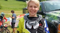 Monika Hrastnik je  v spustu za svetovni pokal osvojila tretje 
mesto.