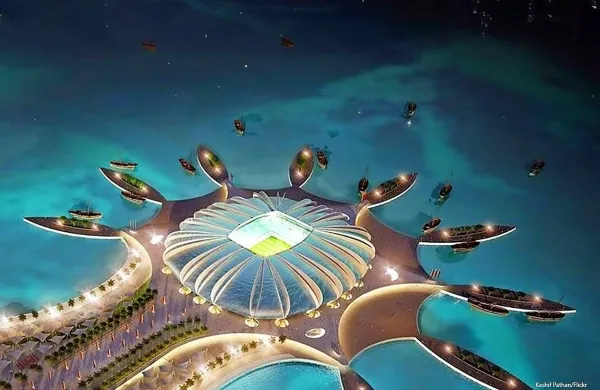 Eden od  ekstravagantnih stadionov prihodnjega svetovnega prvenstva.
