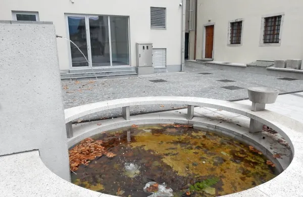    Ko je fontana polna listja, je jasno, da voda ni pitna. A tudi ko je čista, je ne bi smeli piti.  