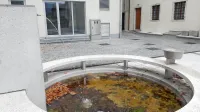    Ko je fontana polna listja, je jasno, da voda ni pitna. A tudi ko je čista, je ne bi smeli piti.  