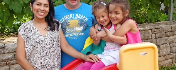 Gerlane in Edvin Mljač s svojima navihankama, sedeminpolletno  Luno (desno) in štiriinpolletno Dajano
