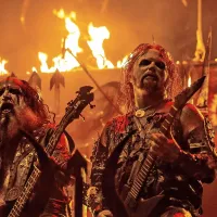 Švedski Watain so poskrbeli za ognjevit nastop. 