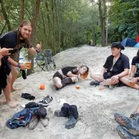  Corey (drugi z leve)  iz Belgije je festival obiskal prvič, njegov 
prijatelj  Riccardo pa  drugič. 