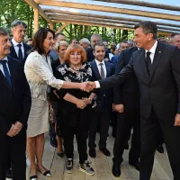 

Evropska poslanka Patricija Šulin in predsednik republike Borut 
Pahor.