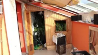 V mansardnem stanovanju je Izolan gojil sadike konoplje. 
