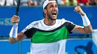 Tako se je pred tremi leti zmage na challengerju v Portorožu veselil 
Italijan Luca Vanni.