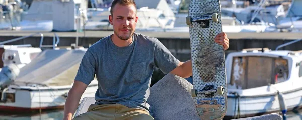 Aljaž Jerman je že 16 let navdušen nad rolkanjem.