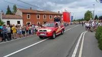 Poveljnik gasilcev Igor Šiškovič je dobil dovoljenje za začetek 
povorke in po glavni cesti skozi Materijo se je zvrstilo 300 gasilcev 
s 30 vozili. Nekaj so jih zadržali trije požari na Krasu. 