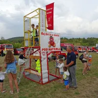 Postavili so tudi otroški gasilski poligon za najmlajše. 