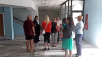 Nekateri predstavniki kulturnega življenja, predvsem člani društva likovnih ustvarjalcev  so si skupaj z županom že ogledali  notranjost stavbe.