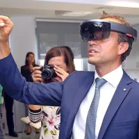 Davide Rigamonti z Microsoftovimi očali