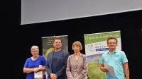 Z leve: Mirjana Klodič, koprski podžupan Peter Bolčič, sekretarka 
na ministrstvu za kmetijstvo Tanja Strniša in Franjo Bošnjak 