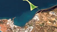 Umetni otok pred  izolskim zalivom Viližan so do zdaj večinoma 
risali v obliki solze zaradi valobranske funkcije in poravnanosti z 
linijo klifa.  