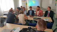 Z leve: Andreja Ramšak, Michele Crosatto, Aleš Pernarčič, Matej 
Cerar, Andrej Medved in Robert Rakar