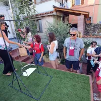 Skrbnica zmagovalnega vrta Vojka Lapajne je obiskovalcem 
razdelila tudi sadike aloe veree, ki se ji je letos zelo razrasla.