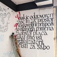 Grafit, ki so ga zapustili mladi, namerava Valter Krmac ohraniti.