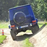 Mercedesov novi  G se dobro znajde tudi na terenih brez asfalta. 