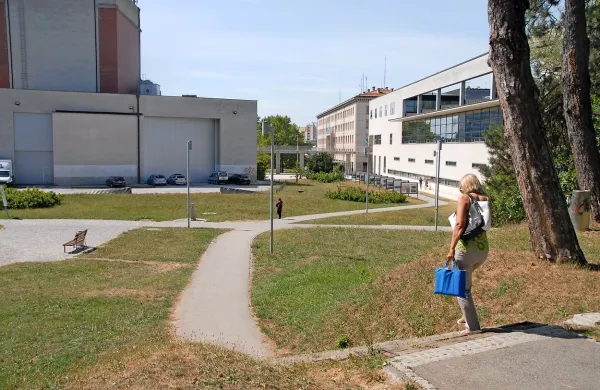 Lokal in sanitarije bodo postavili na travniku za stavbo SNG pri 
pitniku.