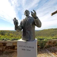 Šolo so  leta 1948 ustanovili na pobudo Srečka Kumarja. V  rodnem 
Kojskem v Brdih o njem priča kip, ki ga je izdelal Boris Kalin. 