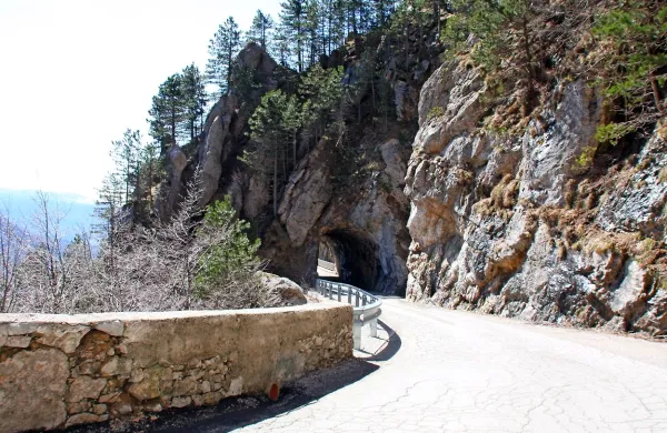 Zapora cesta pomeni, da morajo domačini s Predmeje in Otlice v 
dolino po daljši poti čez Col.  
