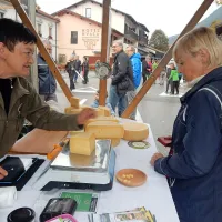 Planinski sir je bil naprodaj za 12 evrov kilo. 