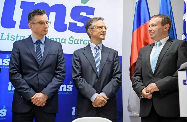 Marjan Šarec (z leve), Felice Žiža in Ferenc Horvath