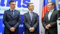 Marjan Šarec (z leve), Felice Žiža in Ferenc Horvath