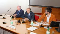 Z leve: Dimitrij Rupel, Piero Fassino in Štefan Čok.