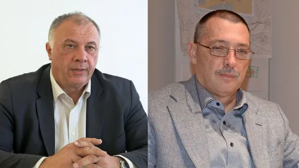 Župana občin  Idrija in Renče-Vogrsko, Bojan Sever (levo) in   Aleš 
Bucik se ne bosta potegovala za nov mandat.