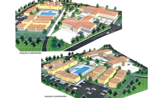 Kompleks za počitnikovanje vojakov in družinskih članov kot ga na Debelem rtiču načrtuje država.

