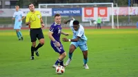 Osuji Amarachi (desno) je dosegel edini gol na prvem letošnjem 
medsebojnem obračunu Gorice in Domžal.  