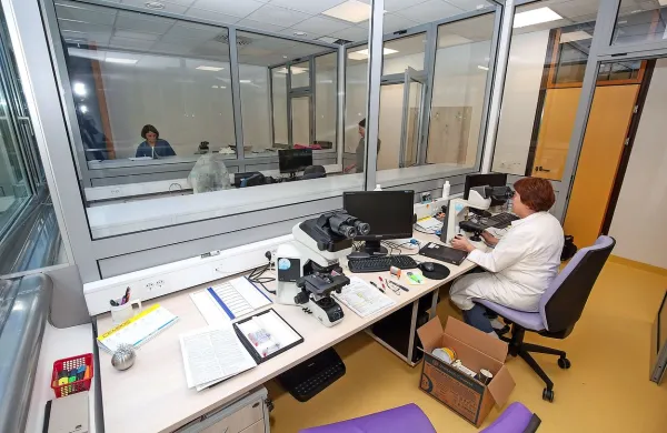 Citopatološki laboratorij ima sodobne prostore z najsodobnejšo 
opremo.  