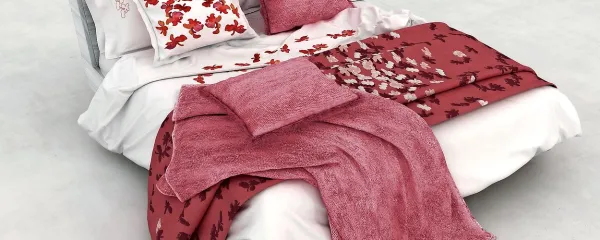 Stilizirano breskovo cvetje iz kolekcije Garden Delight oblikovalke 
Michelle Jarvis.