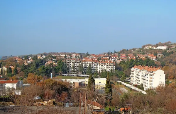 Razgled s pokopališča, zaradi katerega podporniki koprskega 
župana menijo, da bi veljalo pokopališče umestiti drugam, razgled 
pa nameniti petičnim turistom.